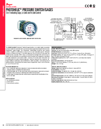 Thumbnail of document Data Sheet - A3000 Photohelic Pressure Switch/Gage